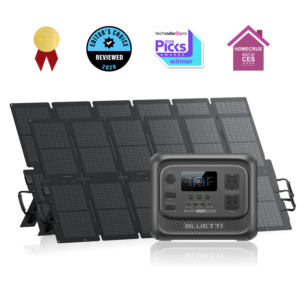 BLUETTI Elite 300 Estación de Energía Portátil | 2.400 W, 3.014,4 Wh