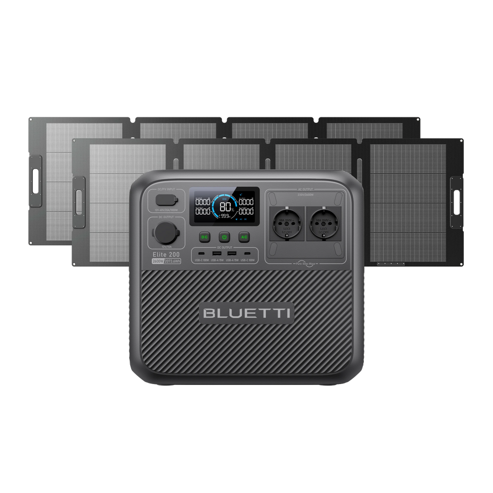 BLUETTI Elite 200 V2 Estación de energía portátil | 2073,6 Wh 2600 W