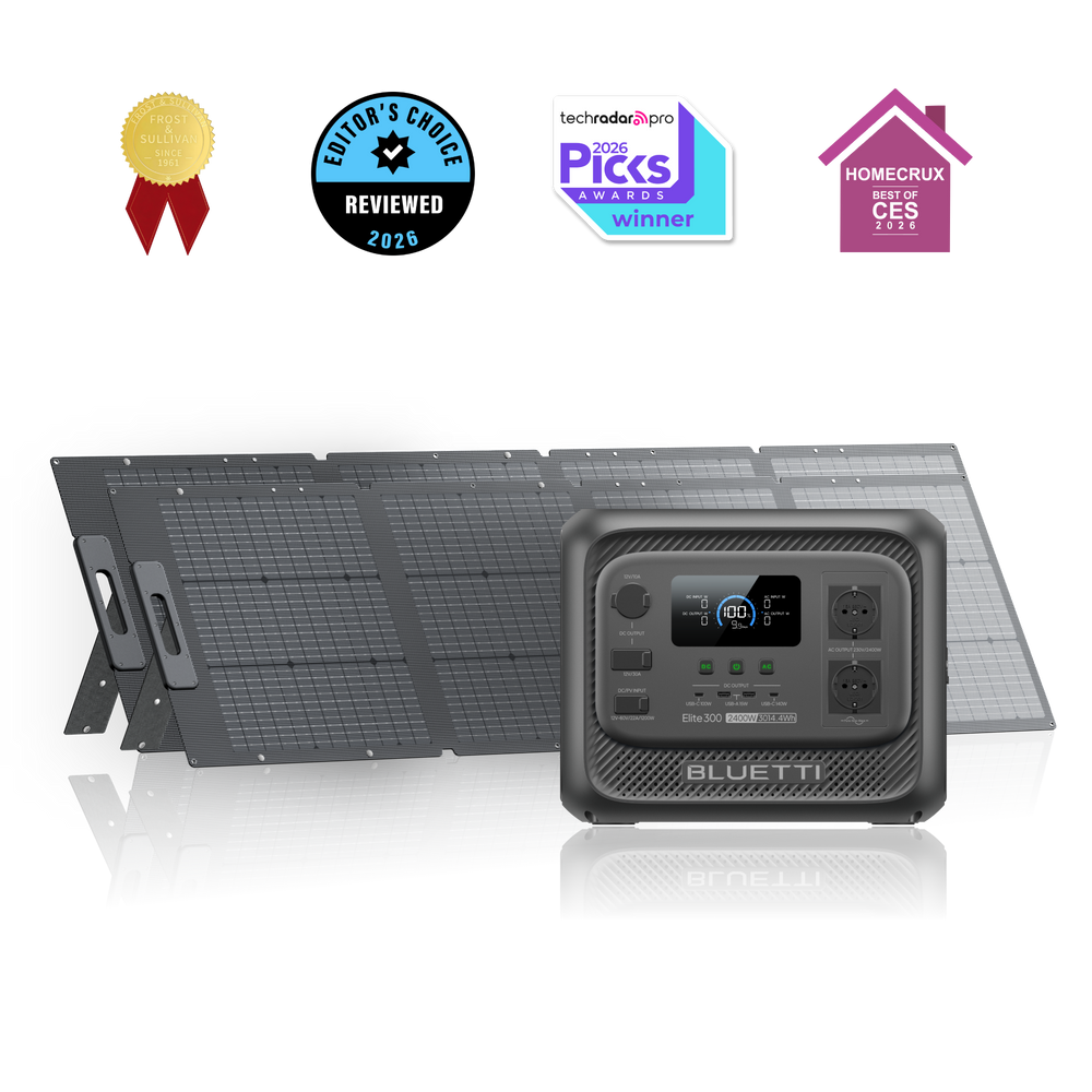 BLUETTI Elite 300 Estación de Energía Portátil | 2.400 W, 3.014,4 Wh