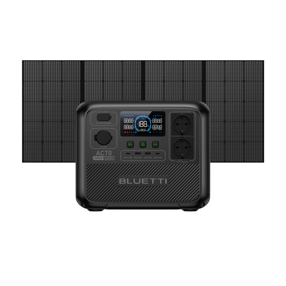 BLUETTI AC70 Estación de energía portátil | 1.000 W 768 Wh