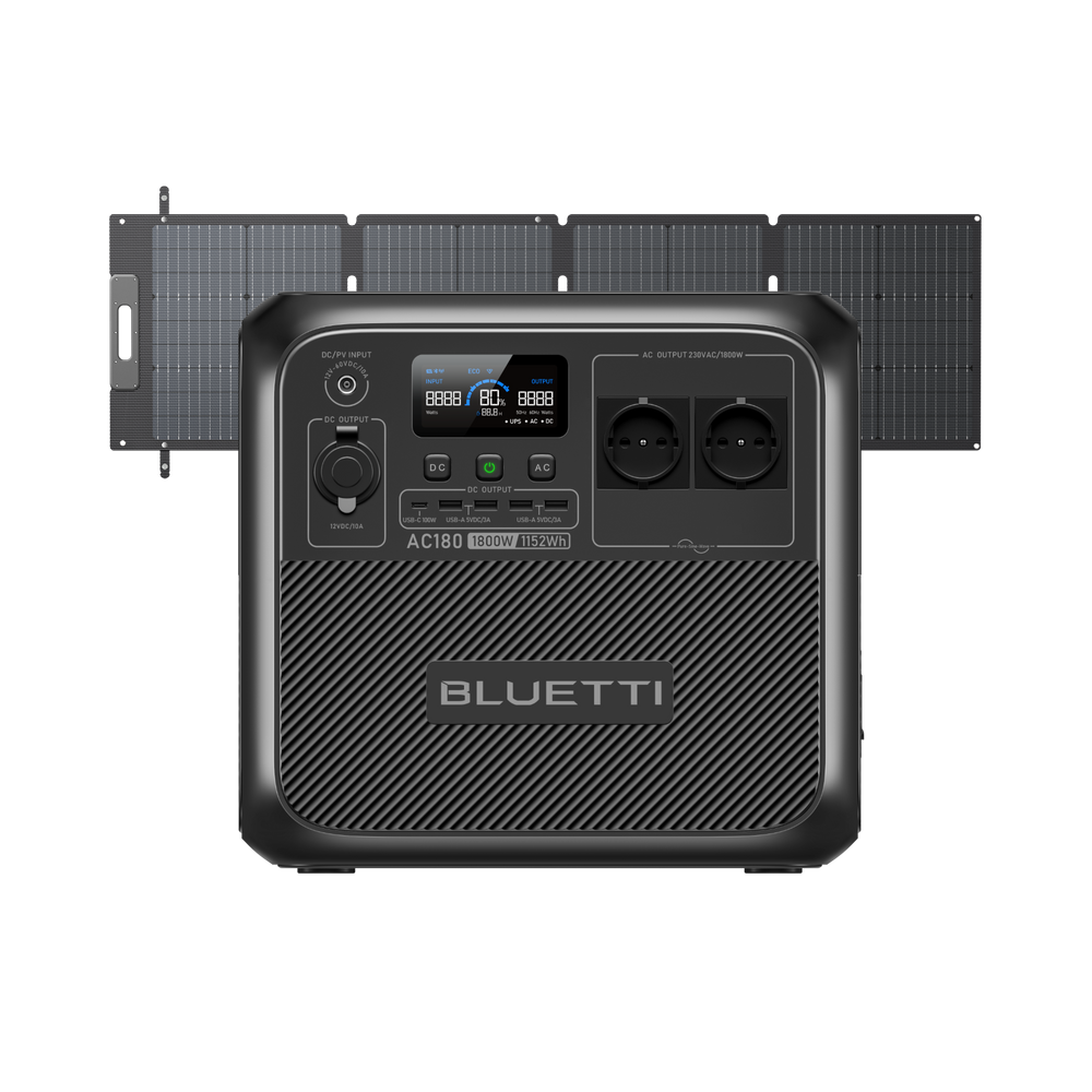 BLUETTI AC180 Estación de energía portátil | 1.800 W 1.152 Wh
