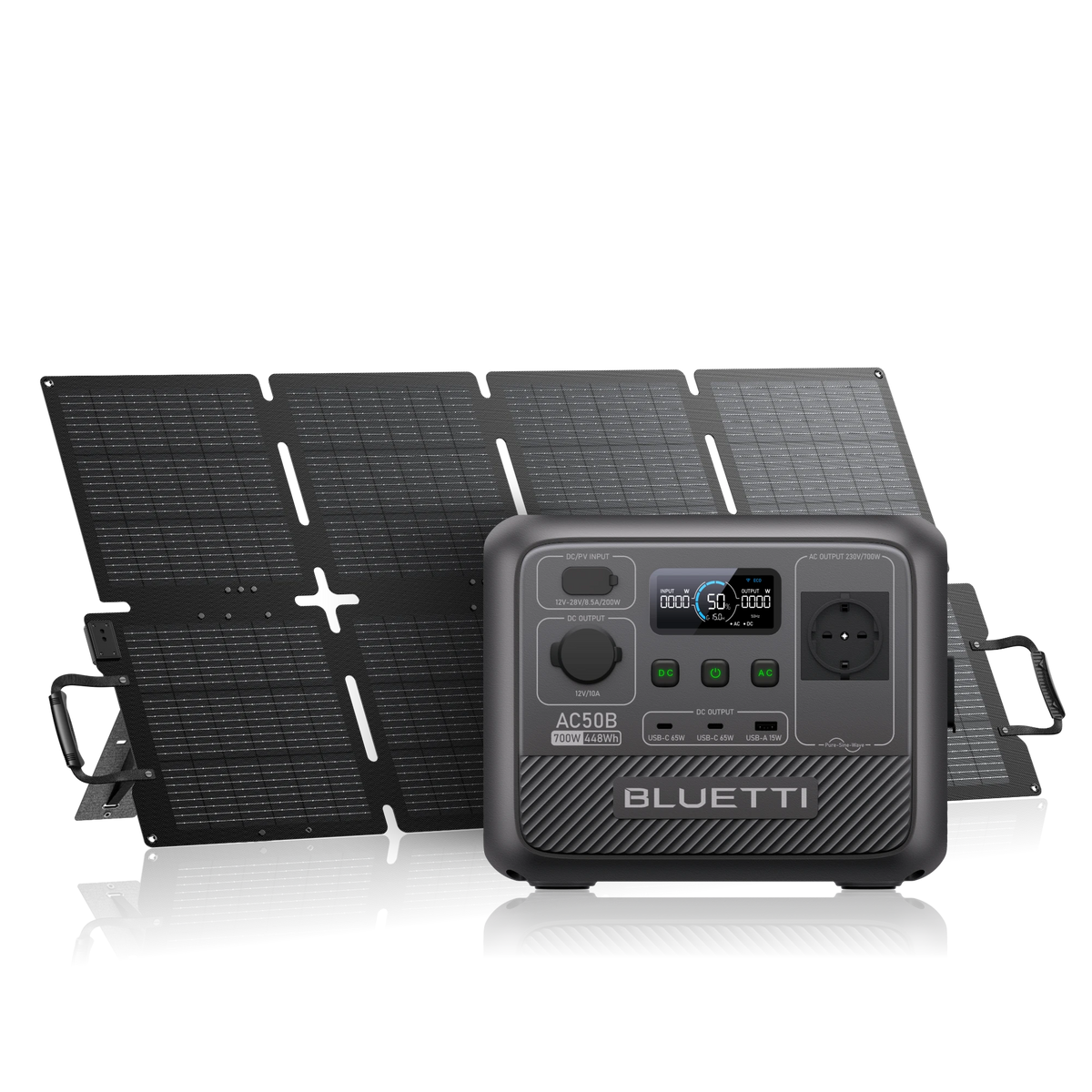 BLUETTI AC50B Estación de energía portátil para camping | 700 W 448 Wh