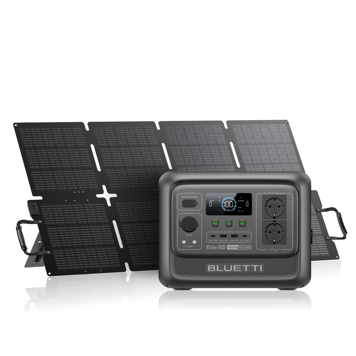BLUETTI Elite 100 + 130 W