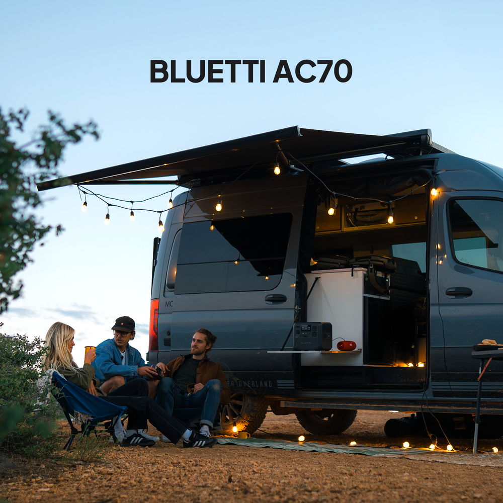 BLUETTI AC70 Estación de energía portátil | 1.000 W 768 Wh