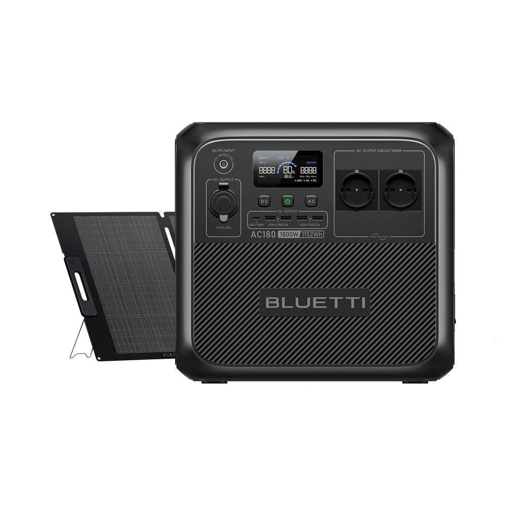 BLUETTI AC180 Estación de energía portátil | 1.800 W 1.152 Wh