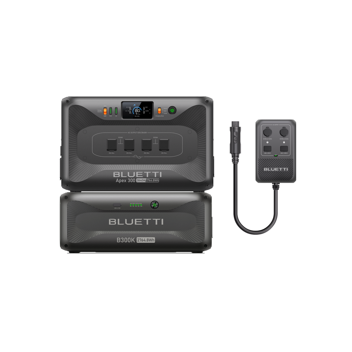 BLUETTI Apex 300 + B300K + Hub D1